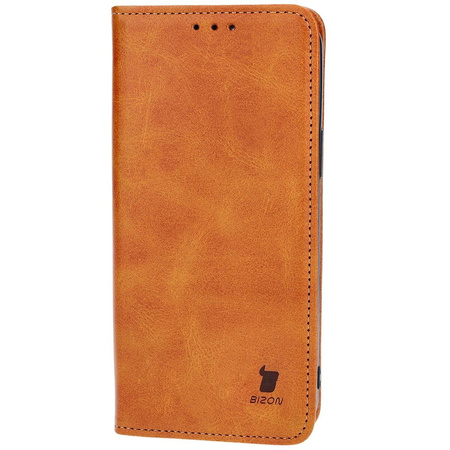 Etui z klapką Bizon Case Pocket Pro do iPhone 13 Pro Max, brązowe