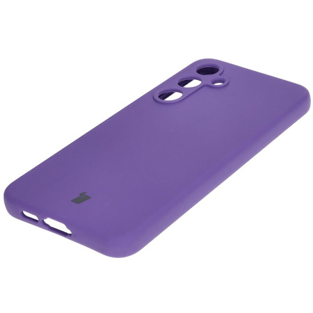 Silikonowe etui Bizon Soft Case do Galaxy S24 FE, fioletowe