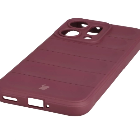 Pancerne etui Bizon Case Tur do Oppo Reno 14, burgundowe