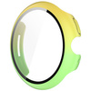 Etui ze szkłem do zegarka Bizon Case+Glass Watch do Google Pixel Watch 3 41mm, żółtozielone