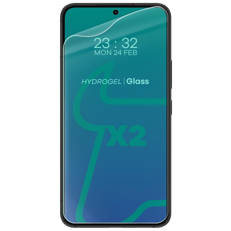 Folia hydrożelowa na ekran Bizon Glass Hydrogel Front Duo do Galaxy S22 Plus, 2 sztuki