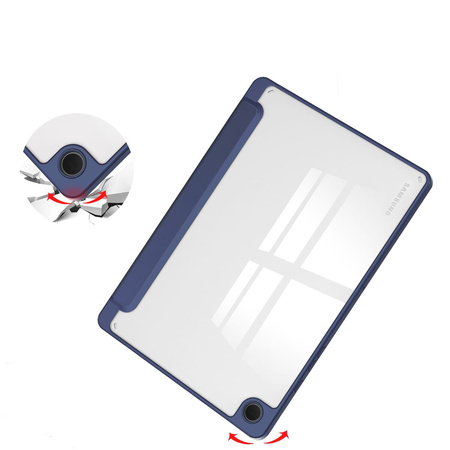 Etui Bizon Case Tab Clear Matt do Galaxy Tab A9 Plus, granatowe