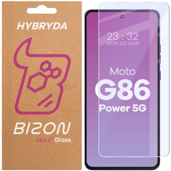 Elastyczne szkło hybrydowe Bizon Glass Mule do Motorola Moto G86 Power 5G