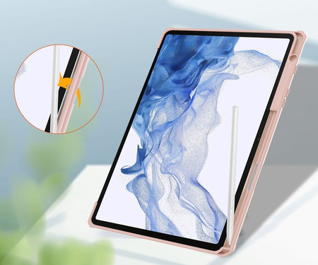 Etui Bizon Case Tab Clear Matt do Galaxy Tab S8 / S7, różowozłote