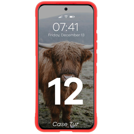 Pancerne etui Bizon Case Tur do Oppo Reno 12, czerwone