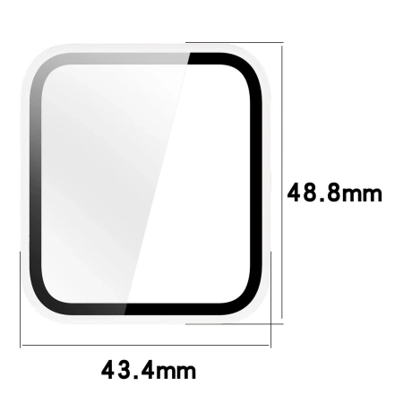 Etui ze szkłem do zegarka Bizon Case+Glass Watch do Garmin Venu X1, przezroczyste