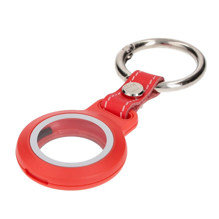 Etui Bizon Case Locator Waterproof do Apple AirTag, czerwone