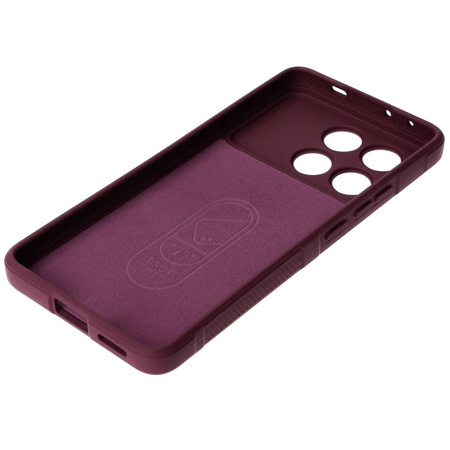 Pancerne etui Bizon Case Tur do Xiaomi Poco X6 Pro, burgundowe