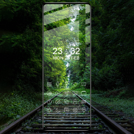 Szkło hartowane Bizon Glass Edge do Galaxy Z Fold4, czarne