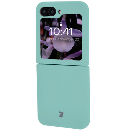Silikonowe etui Bizon Soft Case do Galaxy Z Flip7 FE / Z Flip6, turkusowe