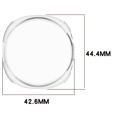 Etui z osłoną ekranu Bizon Case Watch Felipe do Galaxy Watch 8 40 mm, przezroczyste