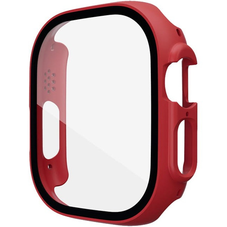 Etui Bizon Case Watch Adamo do Apple Watch Ultra 49mm, czerwone