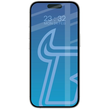 Szkło hartowane Bizon Glass Edge 2 do iPhone 16 Pro / 17 / 17 Pro, czarna ramka