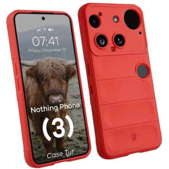 Pancerne etui Bizon Case Tur do Nothing Phone (3), czerwone