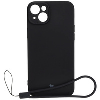 Etui Bizon Case Silicone do Apple iPhone 15 Plus, czarne