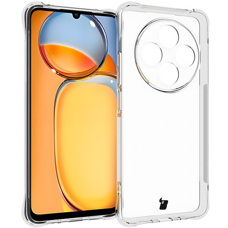 Etui + 2x szkło Bizon Case Clear Pack do Redmi 14C 4G, przezroczyste