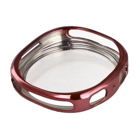 Etui z osłoną ekranu Bizon Case Watch Felipe do Galaxy Watch 8 44 mm, różowe