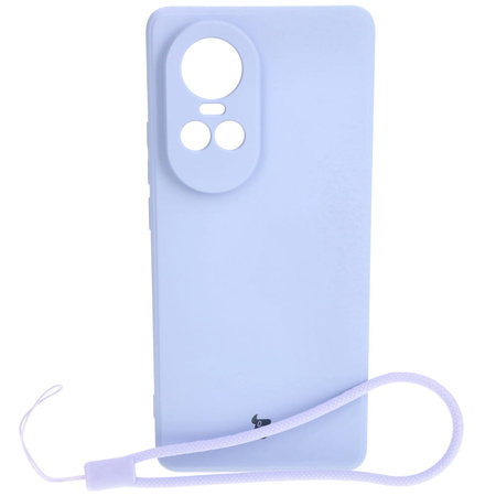 Etui Bizon Case Silicone Sq do Oppo Reno 10 Pro 5G, jasnofioletowe