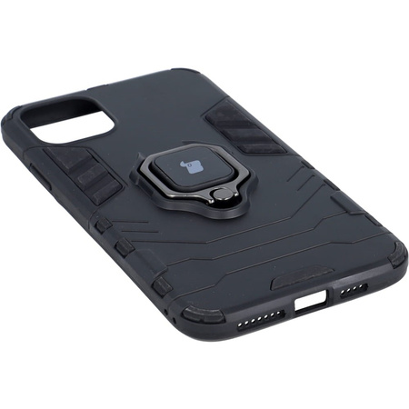 Etui Bizon Case Armor Ring do iPhone 11 Pro Max, czarne