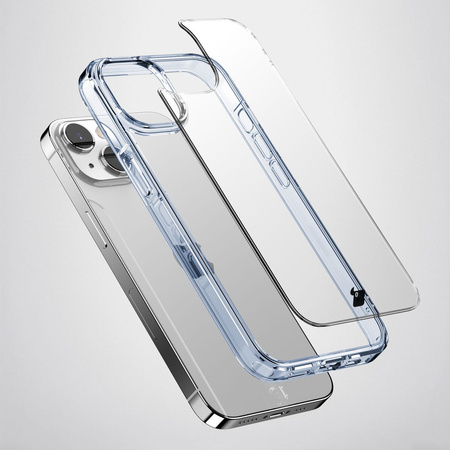 Etui Bizon Case Halo do iPhone 14 / 13, przezroczysto-fioletowe