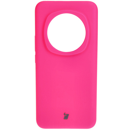 Silikonowe etui Bizon Soft Case do Honor Magic6 Pro, neonowo-różowe