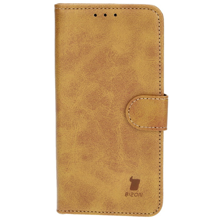Etui z klapką Bizon Case Pocket do iPhone 13, brązowe