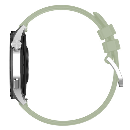 Pasek silikonowy do smartwatcha, Bizon Strap Watch Silicone Pro T, Quick Release 22 mm, turkusowy