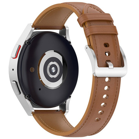 Pasek Bizon Strap Watch Casual do Galaxy Watch FE/7/6/6 Classic/5/5Pro/4/4 Classic, jasnobrązowy