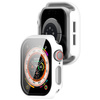 Etui ze szkłem do zegarka Bizon Case+Glass Watch do Apple Watch 10 46mm, białe