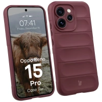 Pancerne etui Bizon Case Tur do Oppo Reno 15 Pro, burgundowe