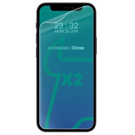 Folia hydrożelowa na ekran Bizon Glass Hydrogel Front Duo do iPhone 12 Mini, 2 sztuki