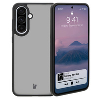 Etui Bizon Case Angelo do Galaxy A56 5G, półprzezroczyste z czarną ramką