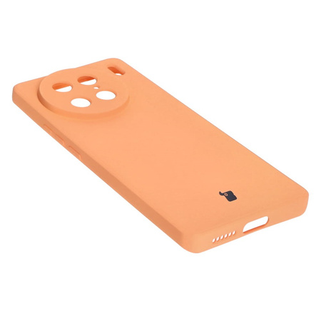 Etui Bizon Case Silicone Sq do VIVO X90 Pro, pomarańczowe