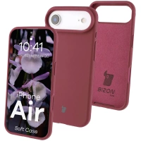 Silikonowe etui Bizon Soft Case do iPhone Air, ciemnofioletowe