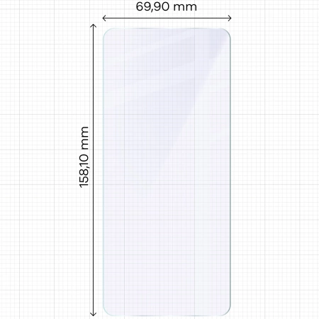 Elastyczne szkło hybrydowe Bizon Glass Mule do iPhone 16 Plus