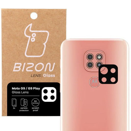 Szkło na aparat Bizon Glass Silk Lens dla Moto G9 / G9 Play, 2 sztuki