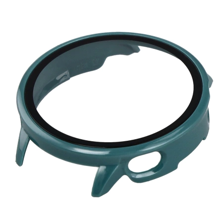 Etui ze szkłem do zegarka Bizon Case Watch Adamo do OnePlus Watch 3 43 mm, zielone