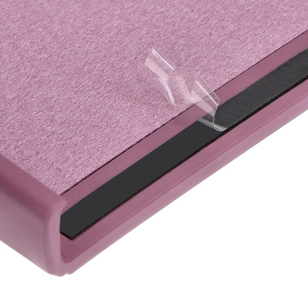 Etui Bizon Case Silicone Ring Sq do Galaxy Z Flip5, ciemnofioletowe