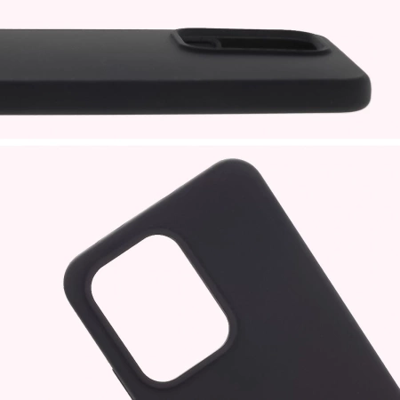 Silikonowe etui Bizon Soft Case do Oppo Reno13 Pro, czarne