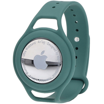 Etui Bizon Case Locator Child do Apple AirTag, zielone