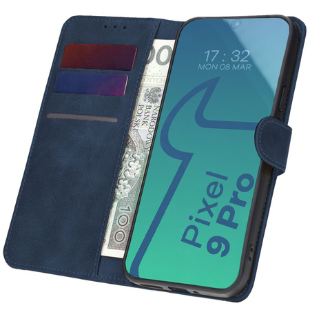 Etui Bizon Case Pocket do Google Pixel 9 Pro XL, granatowe