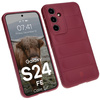 Pancerne etui Bizon Case Tur do Galaxy S24 FE, burgundowe