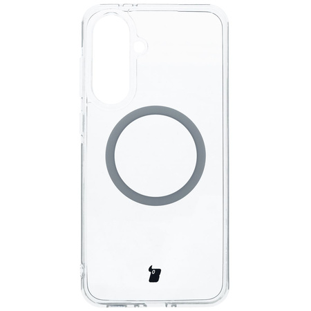 Etui z pierścieniem magnetycznym Bizon Case CrystalO do Galaxy A56 5G, przezroczyste