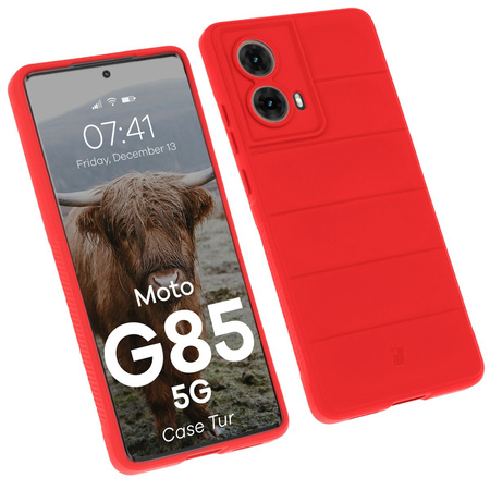 Pancerne etui Bizon Case Tur do Motorola Moto G85 5G, czerwone