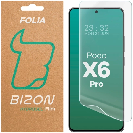 Folia hydrożelowa na ekran Bizon Glass Hydrogel Front do Xiaomi POCO X6 Pro, 1 sztuka