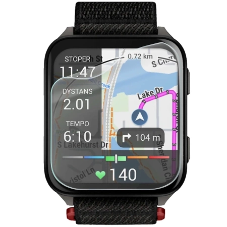 Folia hydrożelowa na ekran Bizon Glass Watch Hydrogel Duo do Garmin Venu X1, 2 sztuki