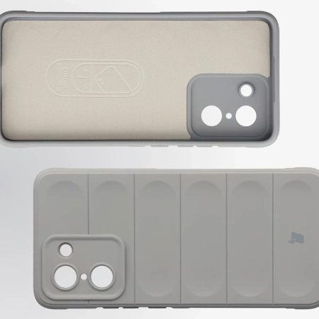 Pancerne etui Bizon Case Tur do OnePlus Nord CE5 5G, jasnoszare