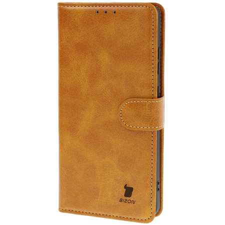 Etui z klapką Bizon Case Pocket do Galaxy S25 Ultra, brązowe