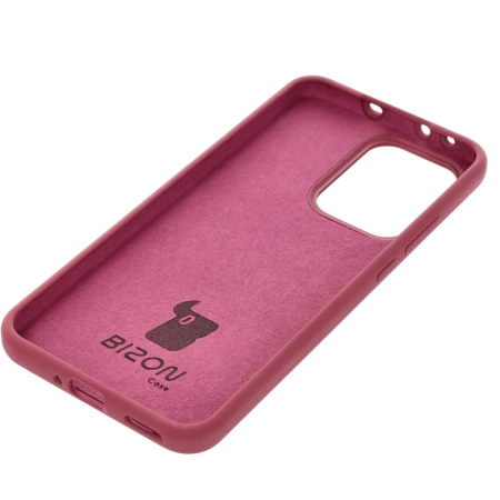 Silikonowe etui Bizon Soft Case do Oppo Reno13 Pro, ciemnofioletowe