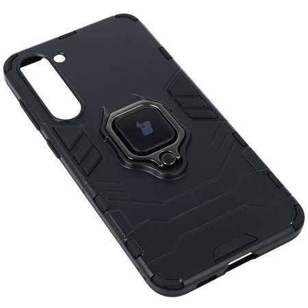 Etui Bizon Case Armor Ring do Galaxy S23 Plus, czarne